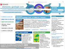 Tablet Screenshot of elements-geologie.com